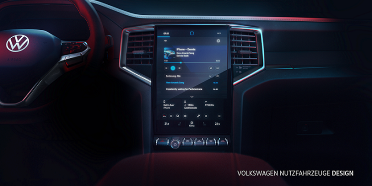 H εντυπωσιακή οθόνη του νέου Volkswagen Amarok