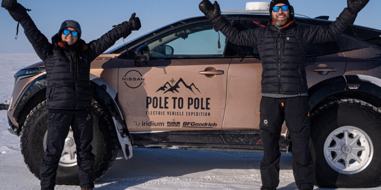 To ηλεκτρικό Nissan Ariya ξεκίνησε την επική αποστολή Pole to Pole